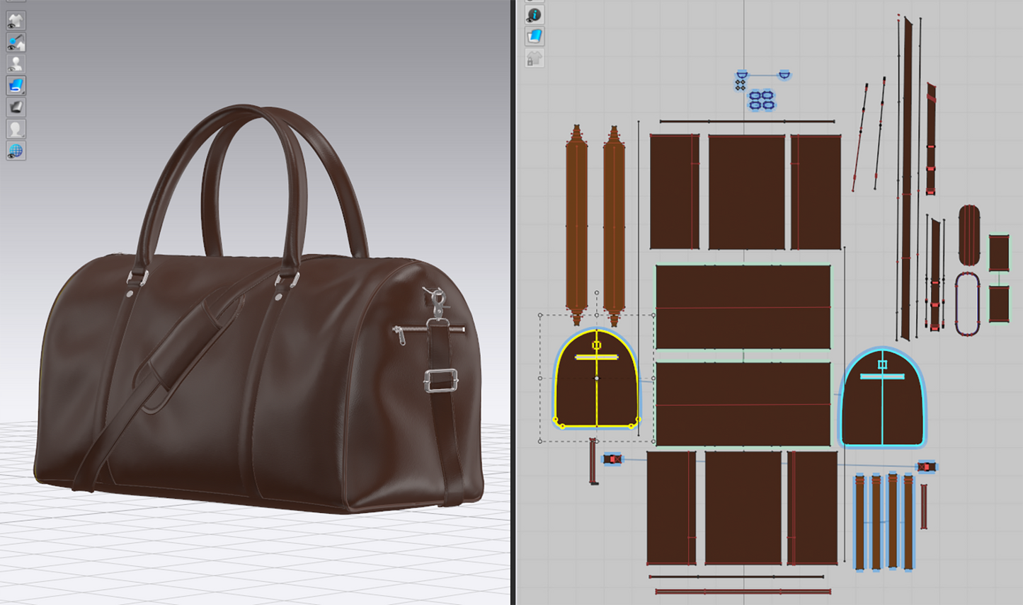 Travel Duffel Bag 3d Model Marvelous Designer-Clo3d-fbx-obj-Zprj