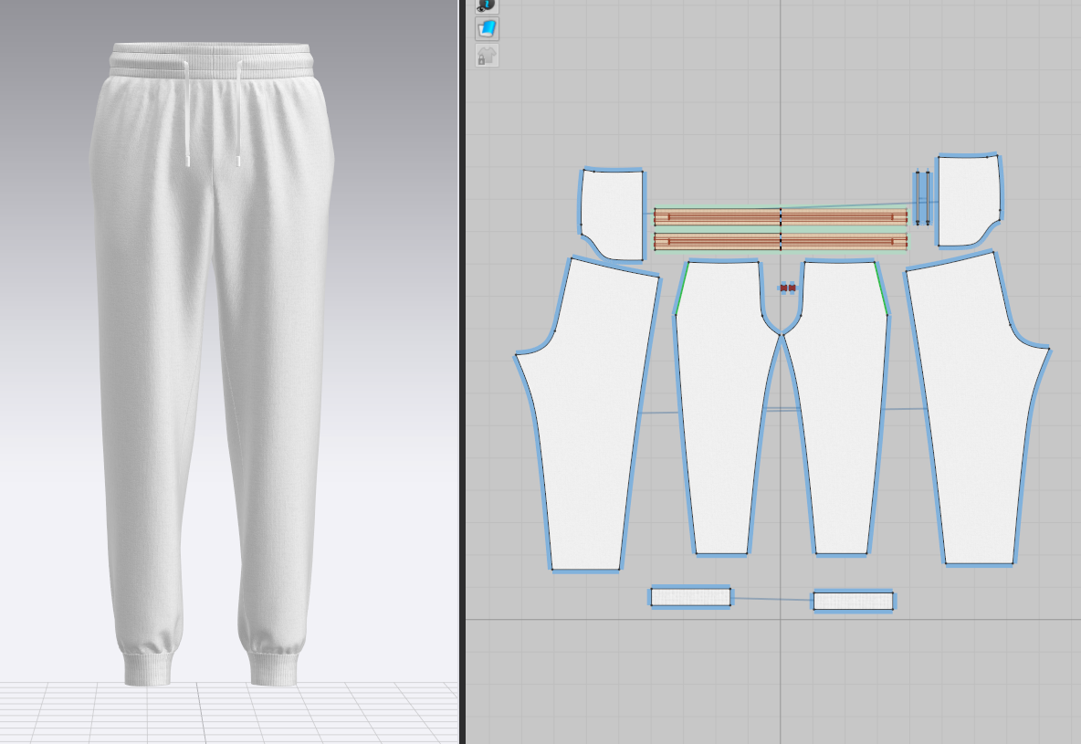 Men's Ribbed Jogger 3d Model Marvelous Designer-Clo3d-fbx-obj-Zprj