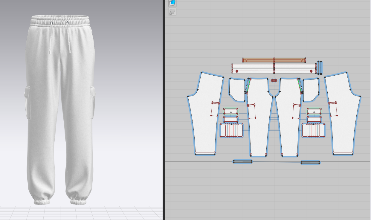 Men's Oversize Jogger Pocket 3d Model Marvelous Designer-Clo3d-fbx-obj-Zprj