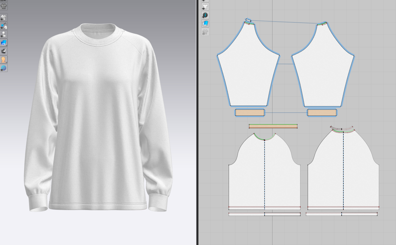 Women's Oversized T-Shirt 3d Model Marvelous Designer-Clo3d-fbx-obj-Zprj