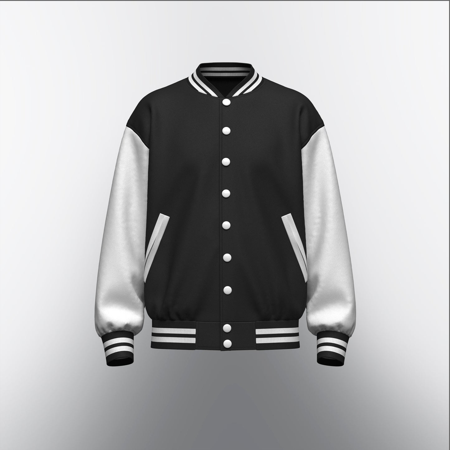 Men's Oversized Varsity Jacket 3d Model Marvelous Designer-Clo3d-fbx-obj-Zprj