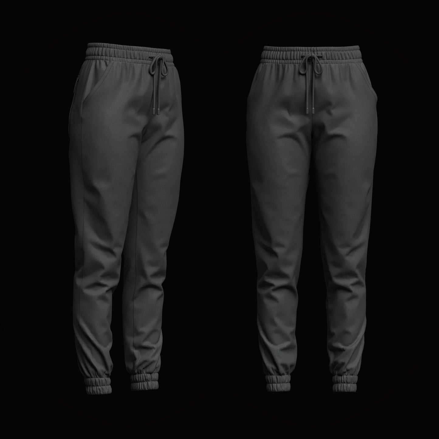 Women's Jogger 3d Model Marvelous Designer-Clo3d-fbx-obj-Zprj