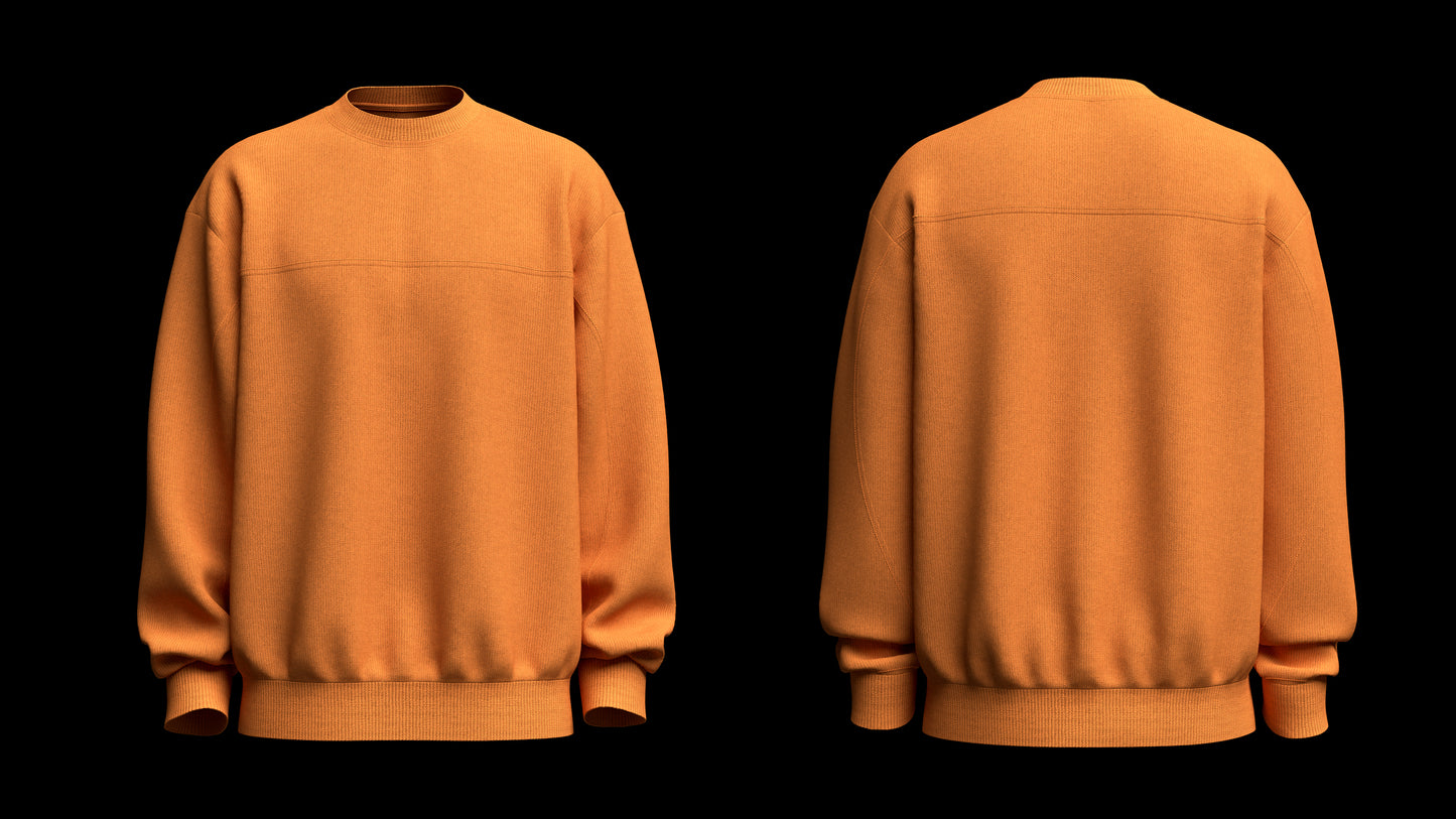 Men's Sweartshirt 3d Model Marvelous Designer-Clo3d-fbx-obj-Zprj