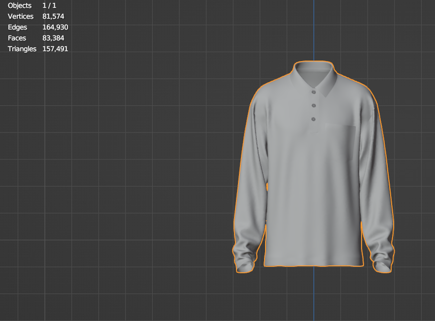 Men's Oversized Polo 3d Model Marvelous Designer-Clo3d-fbx-obj-Zprj