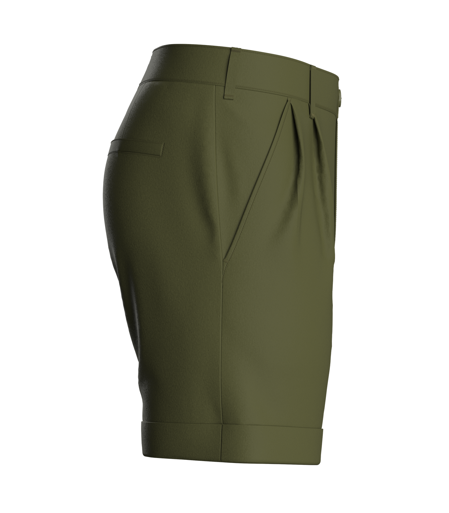 Male Double Pleated Cuffed Shorts 3d Model Marvelous Designer-Clo3d-fbx-obj-Zprj