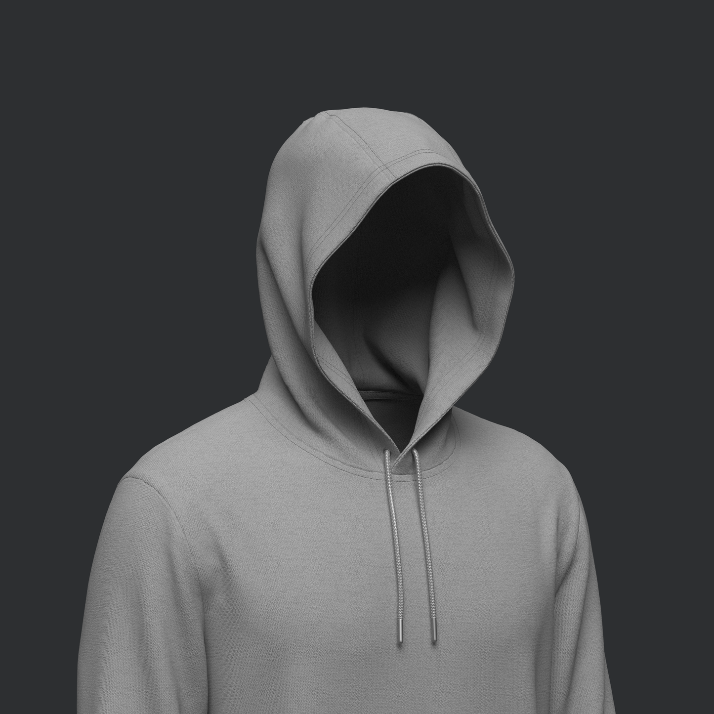 Male Hoodie Hood Up 3d Model Marvelous Designer-Clo3d-fbx-obj-Zprj