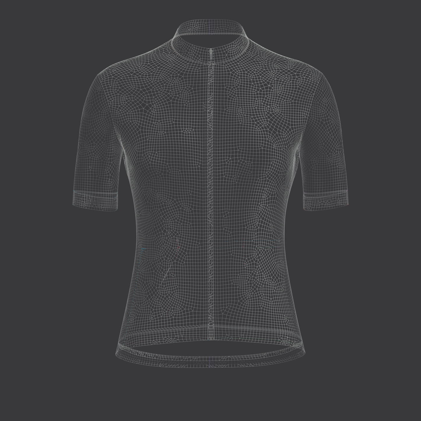 Women Half Sleeve Cycling Jersey 3d Model Marvelous Designer-Clo3d-fbx-obj-Zprj