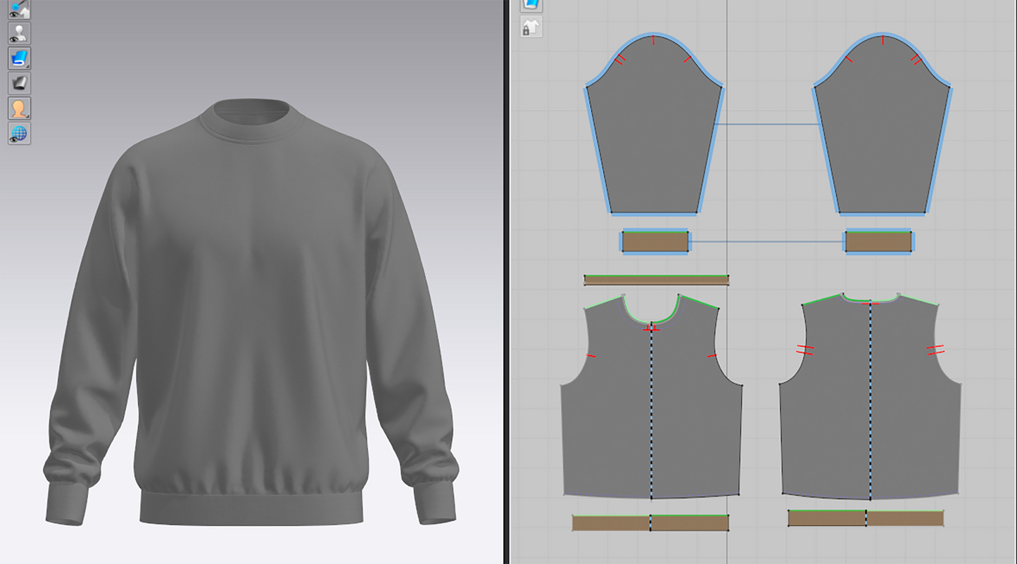 Men's Sweatshirt 3d Model Marvelous Designer-Clo3d-fbx-obj-Zprj