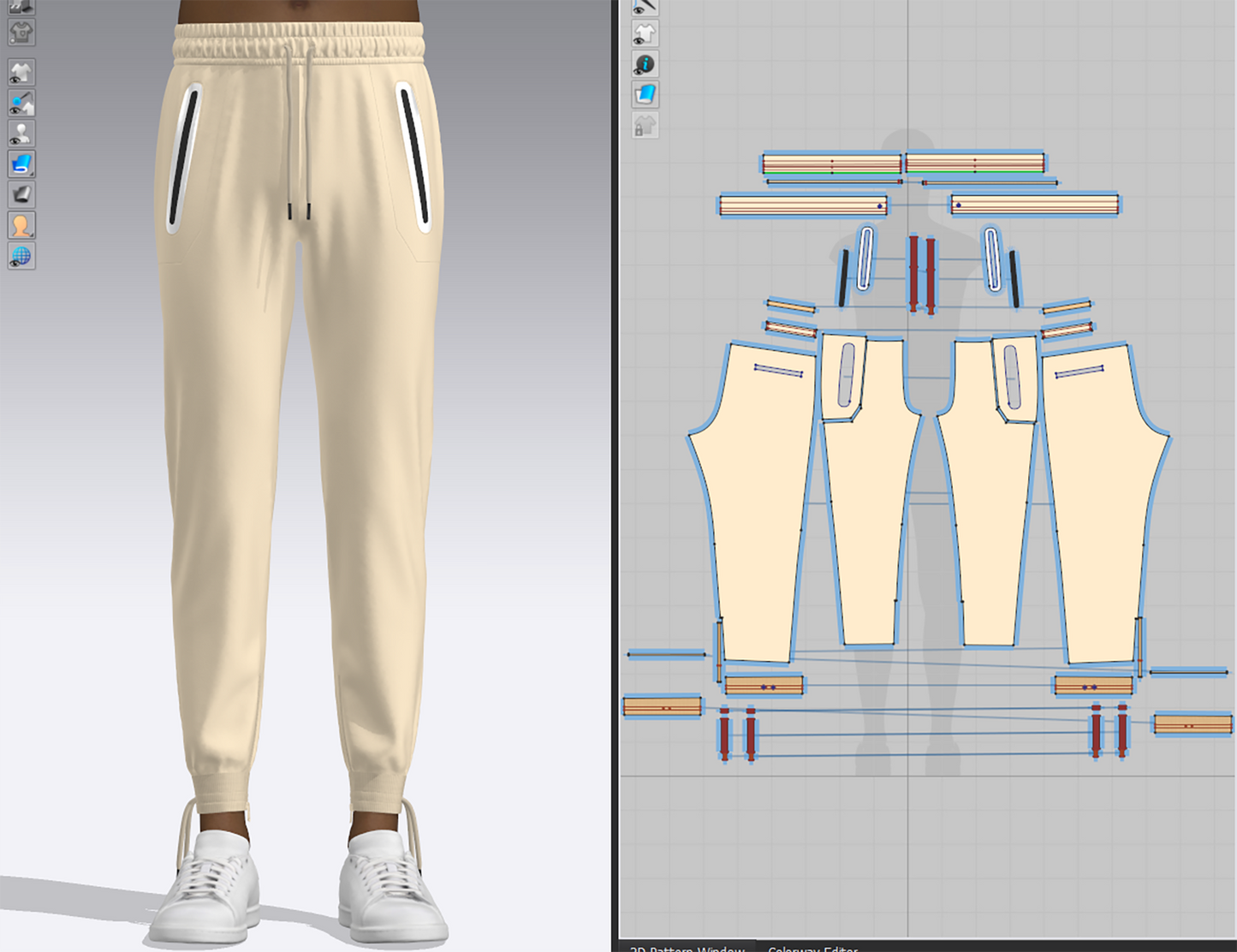 Men's Racer Track Pants 3d Model Marvelous Designer-Clo3d-fbx-obj-Zprj
