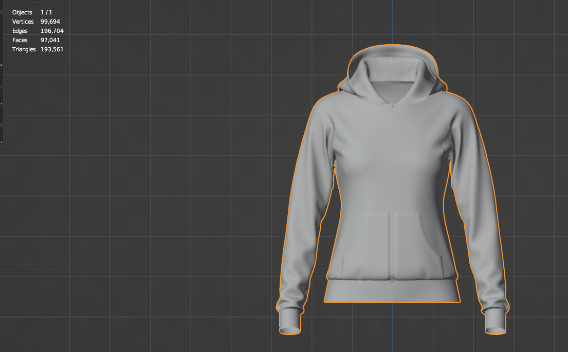 Women's Front Zip Hoodie 3d Model Marvelous Designer-Clo3d-fbx-obj-Zprj