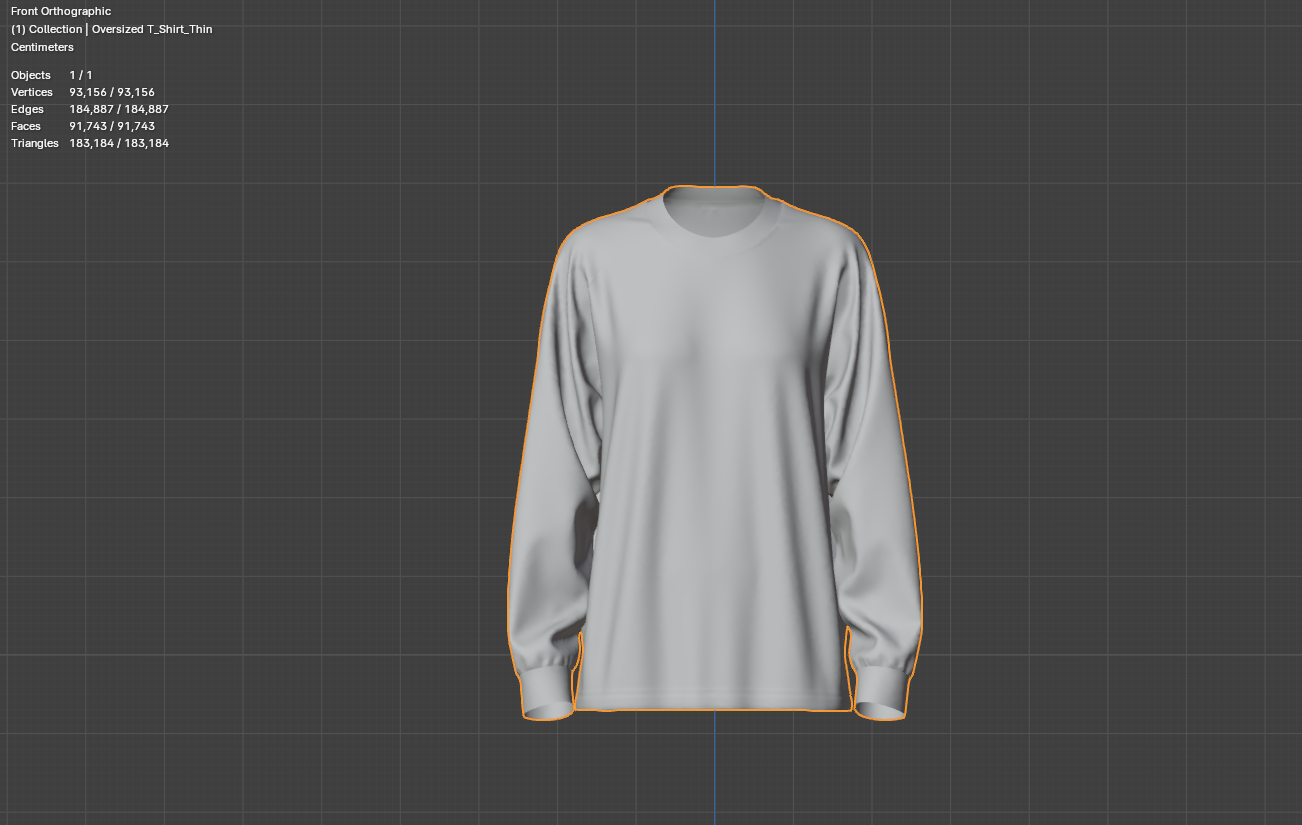 Women's Oversized T-Shirt 3d Model Marvelous Designer-Clo3d-fbx-obj-Zprj