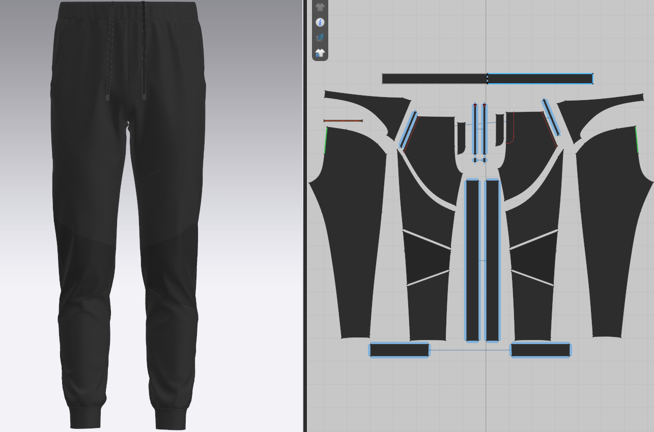 Men's Nylon Jogger 3d Model Marvelous Designer-Clo3d-fbx-obj-Zprj