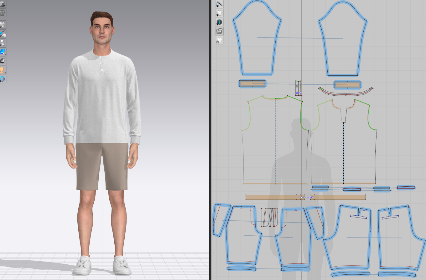 Men's Jersey and Shorts Outfit 3d Model Marvelous Designer-Clo3d-fbx-obj-Zprj