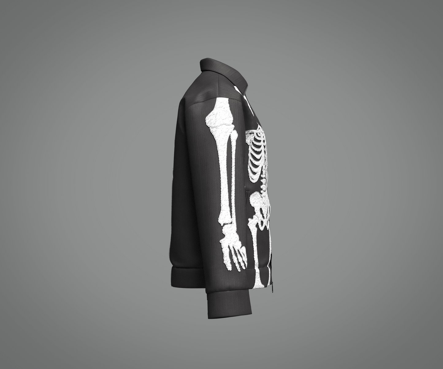 Men's Skeleoton Jacket 3d Model Marvelous Designer-Clo3d-fbx-obj-Zprj