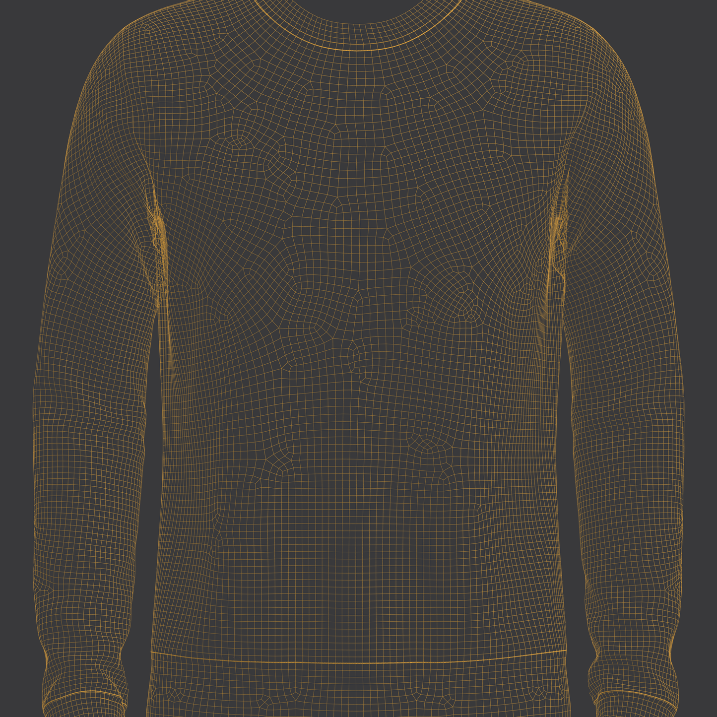 Men's Sweatshirt 3d Model Marvelous Designer-Clo3d-fbx-obj-Zprj