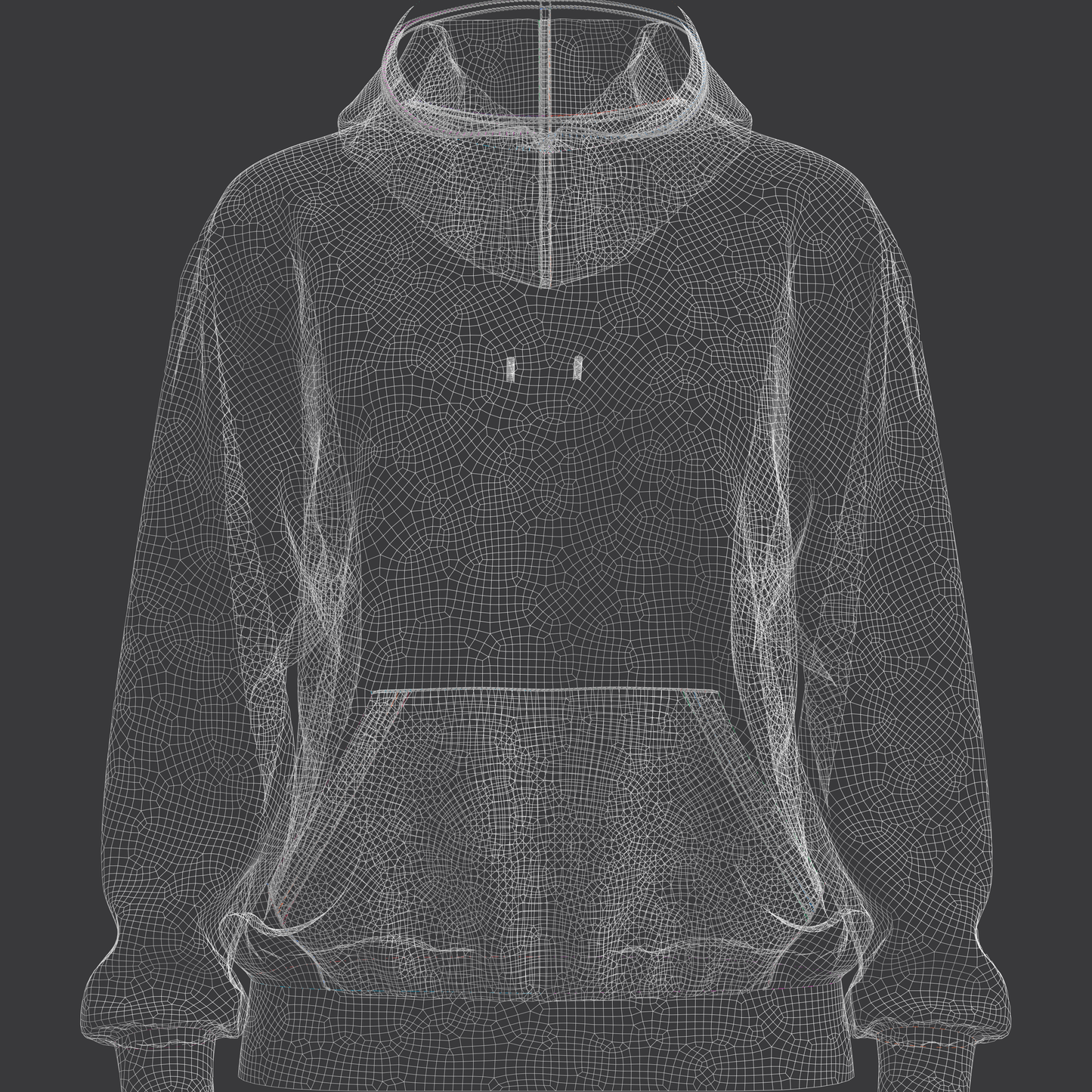 Women's Oversized Hoodie Set in No Zip 3d Model Marvelous Designer-Clo3d-fbx-obj-Zprj