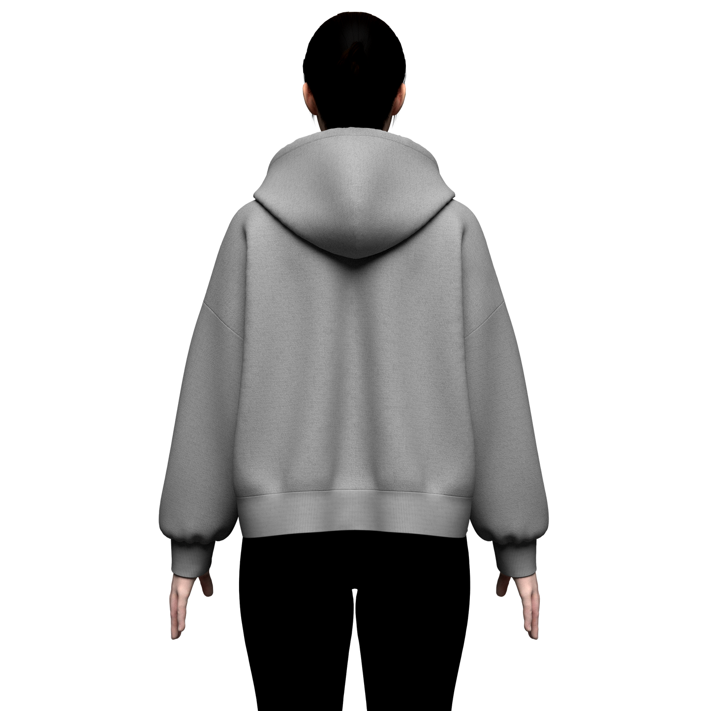 Women Oversized Hoodie 3d Model Marvelous Designer-Clo3d-fbx-obj-Zprj