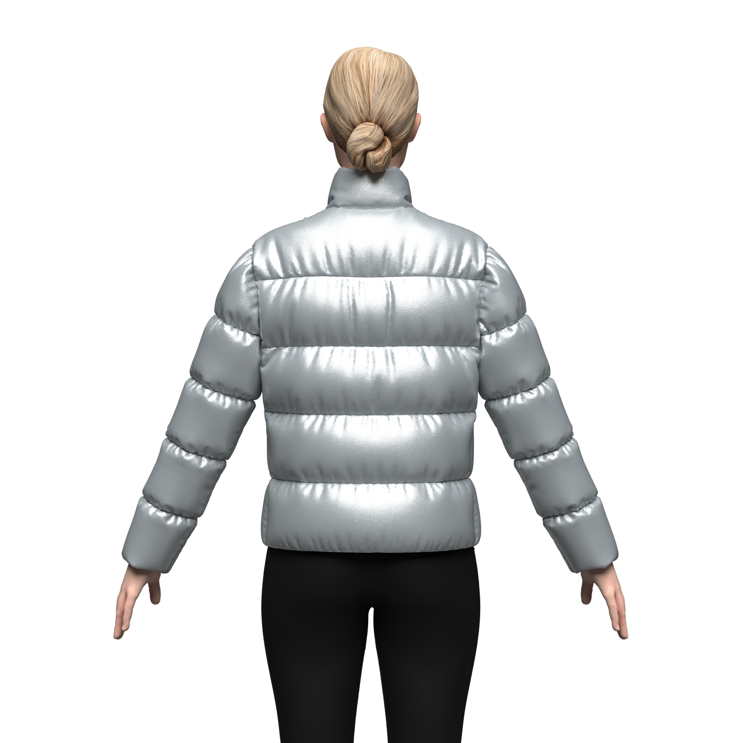 Women's Puffer Jacket 3d Model Marvelous Designer-Clo3d-fbx-obj-Zprj