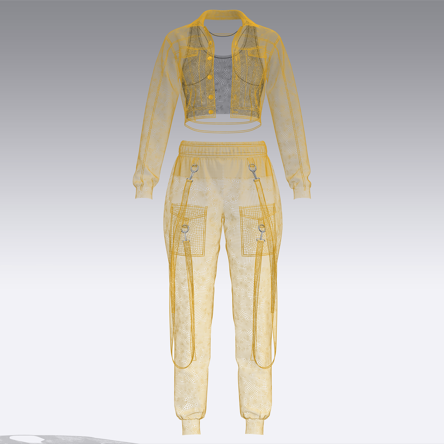 Women's Street wear Outfit 3d Model Marvelous Designer-Clo3d-fbx-obj-Zprj