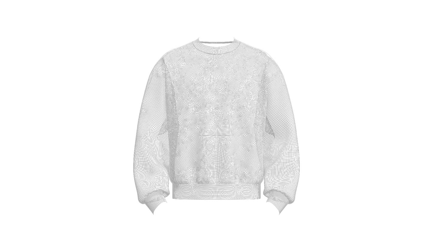 Male Oversized Sweatshirt 3d Model Marvelous Designer-Clo3d-fbx-obj-Zprj