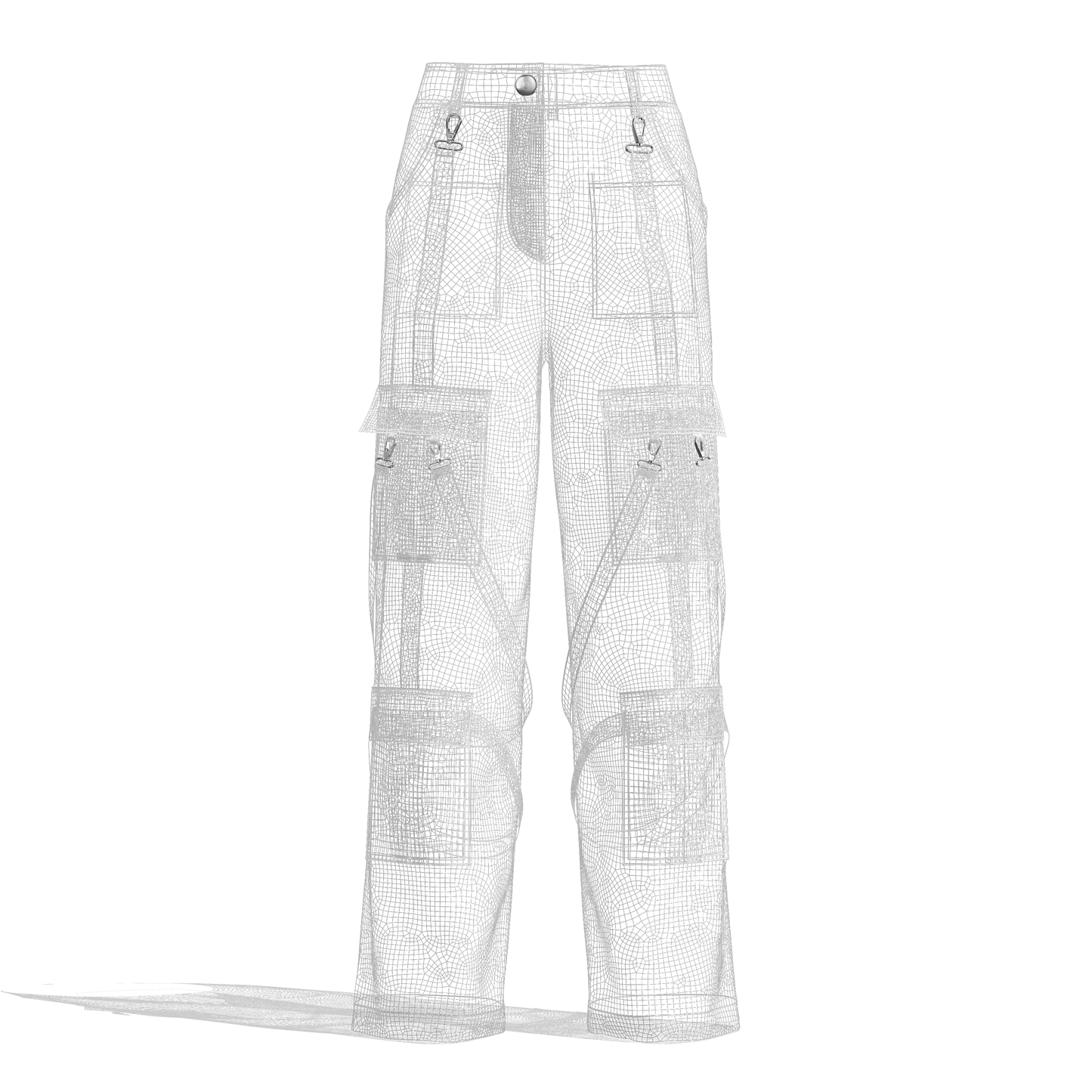 Women's Cargo Pant 3d Model Marvelous Designer-Clo3d-fbx-obj-Zprj