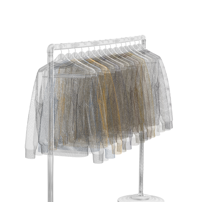 Sweatshirt On Steel Rack 3d Model Marvelous Designer-Clo3d-fbx-obj-Zprj