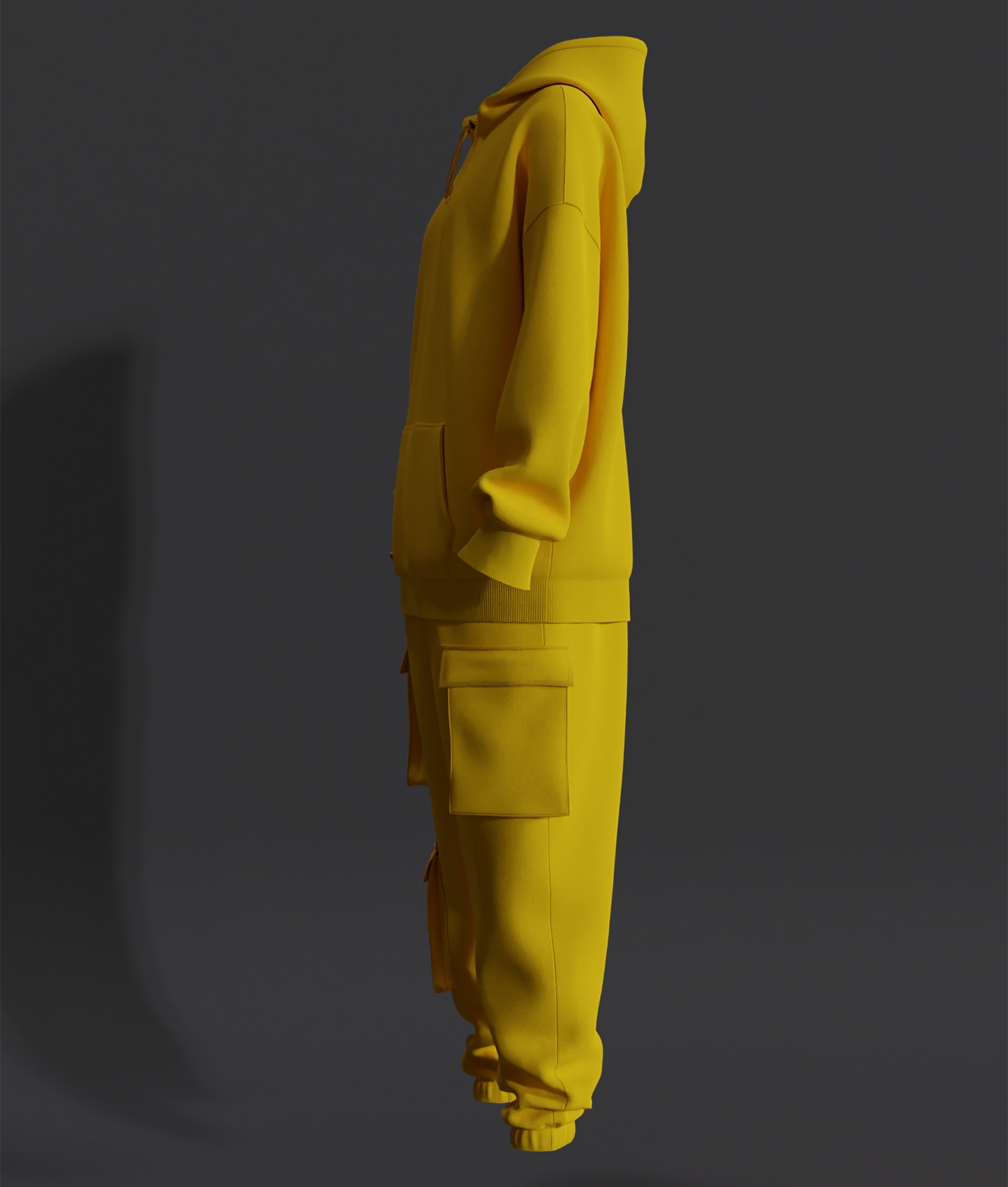 Women Oversized Hoodie and Cargo Pant Outfit 3d Model Marvelous Designer-Clo3d-fbx-obj-Zprj