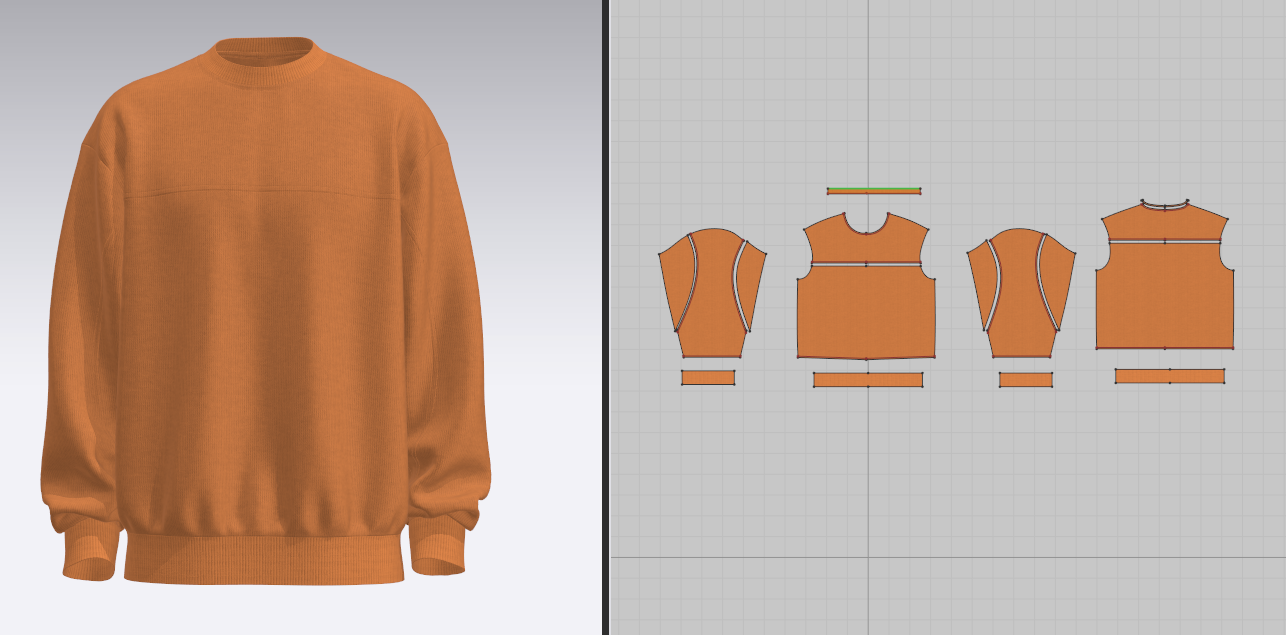 Men's Sweartshirt 3d Model Marvelous Designer-Clo3d-fbx-obj-Zprj