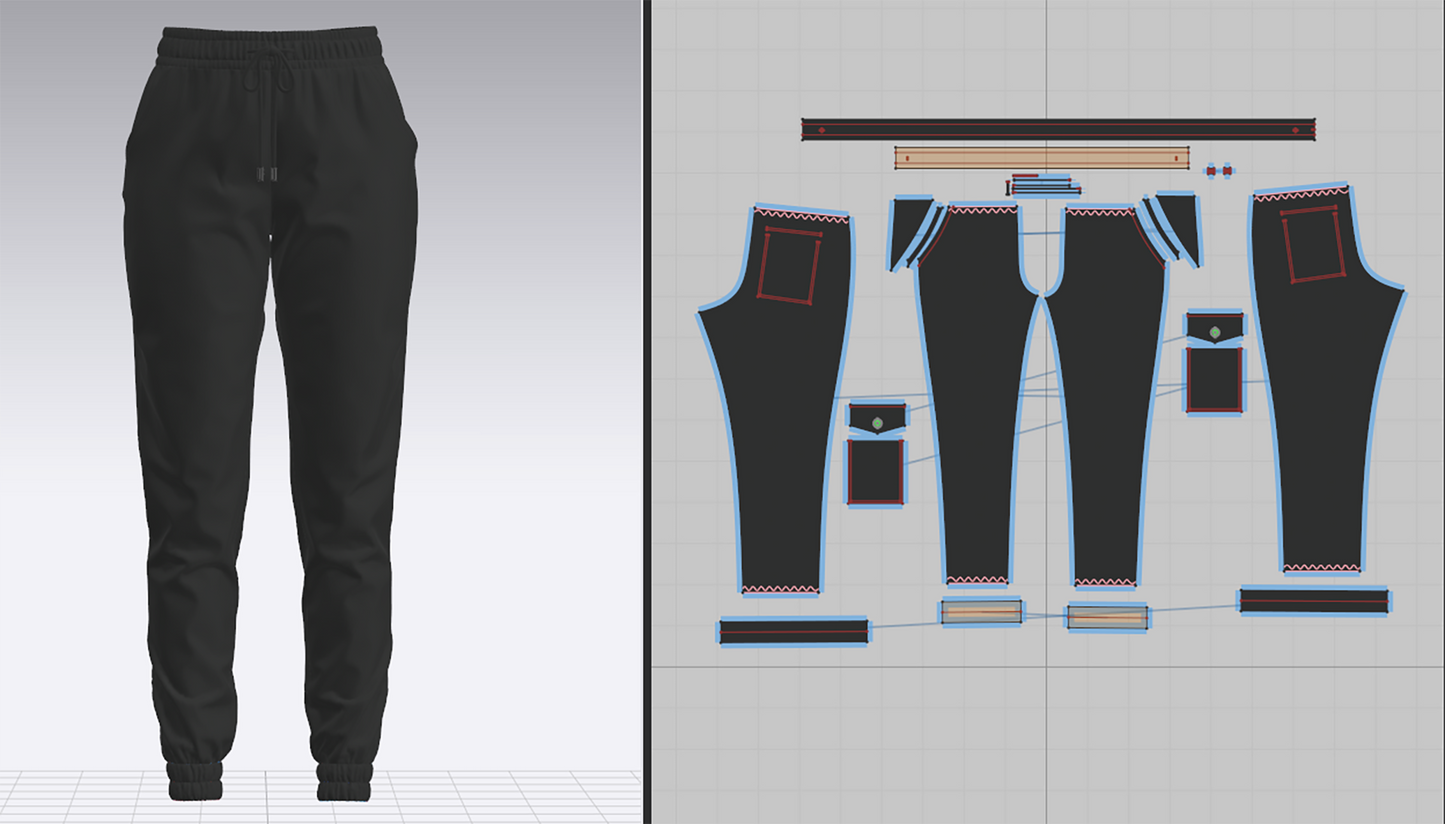 Women's Jogger 3d Model Marvelous Designer-Clo3d-fbx-obj-Zprj