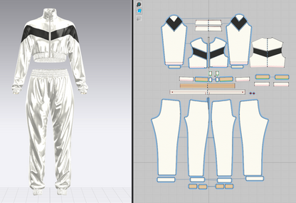 Women's Active Wear 3d Model Marvelous Designer-Clo3d-fbx-obj-Zprj