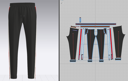 Men's Elasticated Pant 3d Model Marvelous Designer-Clo3d-fbx-obj-Zprj
