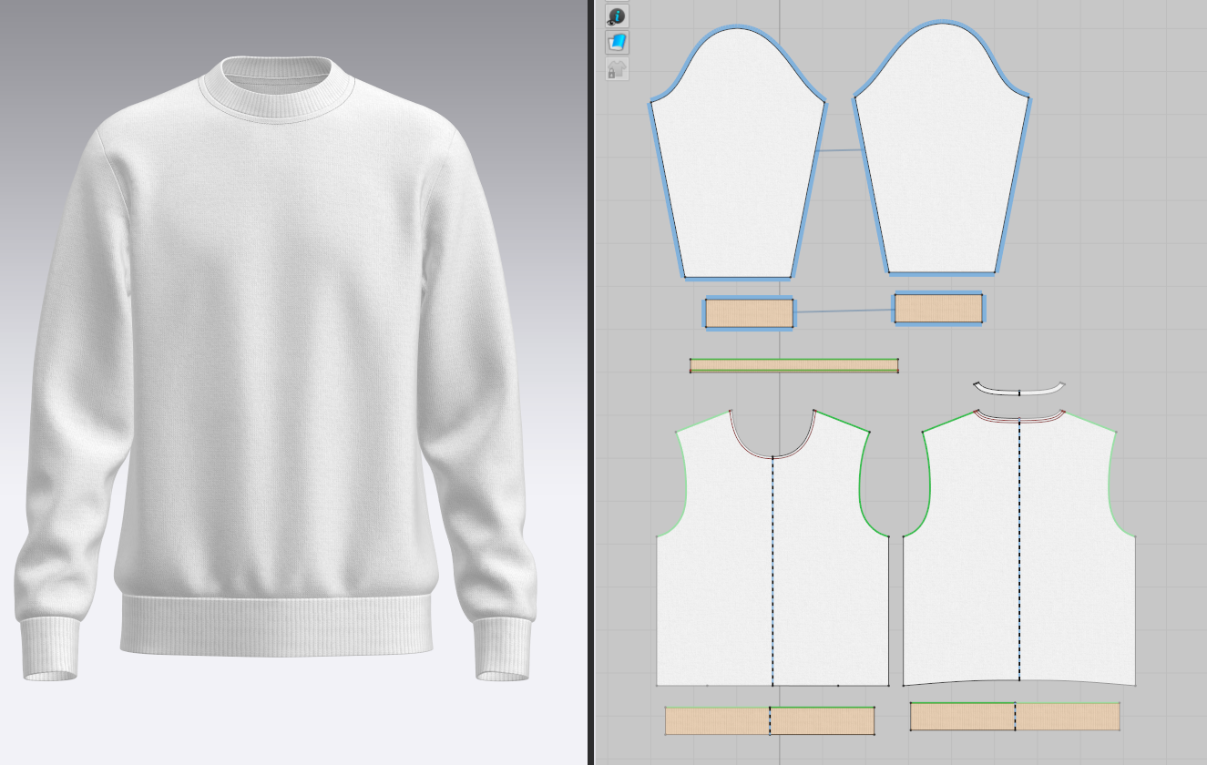 Men Sweatshirt 3d Model Marvelous Designer-Clo3d-fbx-obj-Zprj