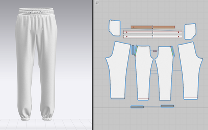Men's Regular Jogger 3d Model Marvelous Designer-Clo3d-fbx-obj-Zprj