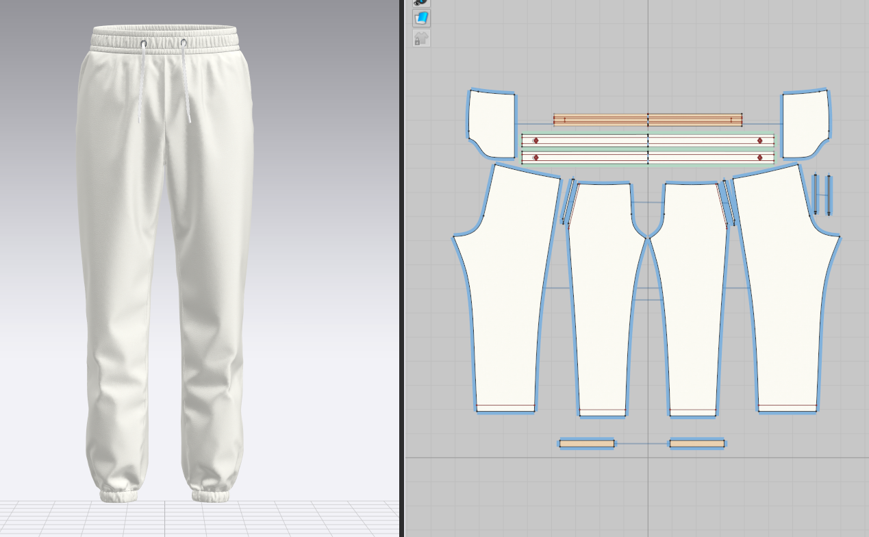 Men's Jogger Elastic 3d Model Marvelous Designer-Clo3d-fbx-obj-Zprj
