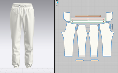 Men's Jogger Elastic 3d Model Marvelous Designer-Clo3d-fbx-obj-Zprj
