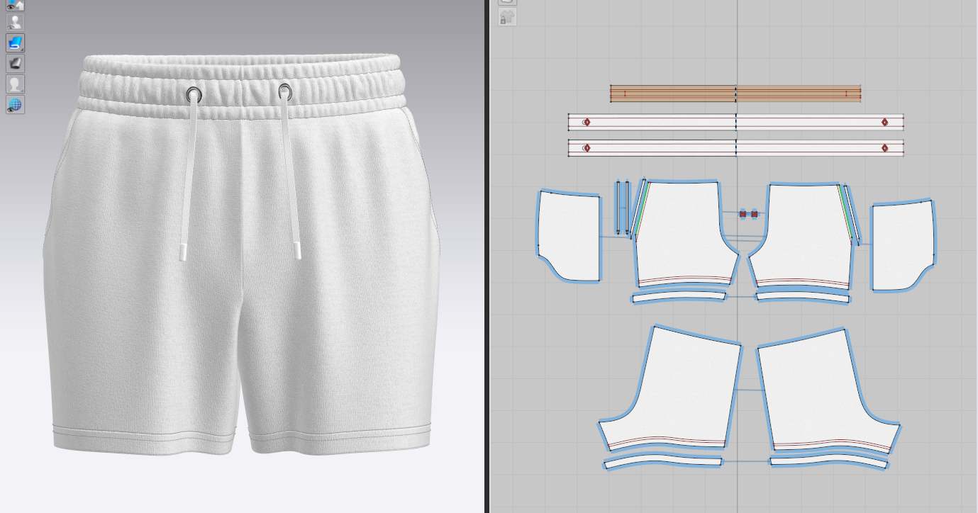 Men's Regular Shorts 3d Model Marvelous Designer-Clo3d-fbx-obj-Zprj