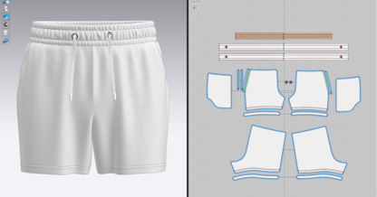 Men's Regular Shorts 3d Model Marvelous Designer-Clo3d-fbx-obj-Zprj