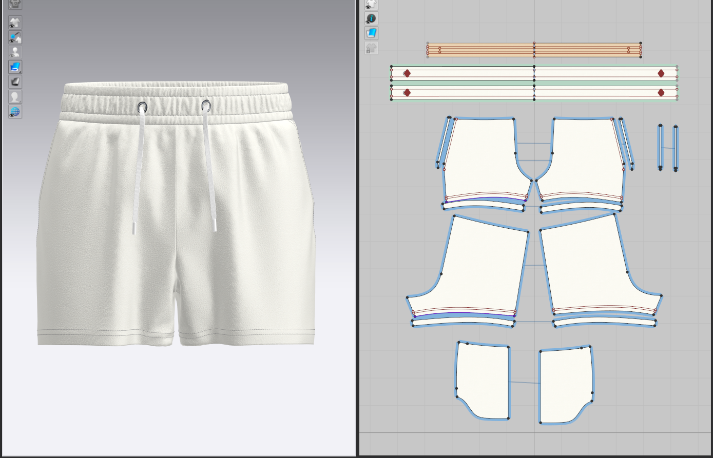 Men's Elastic Shorts 3d Model Marvelous Designer-Clo3d-fbx-obj-Zprj