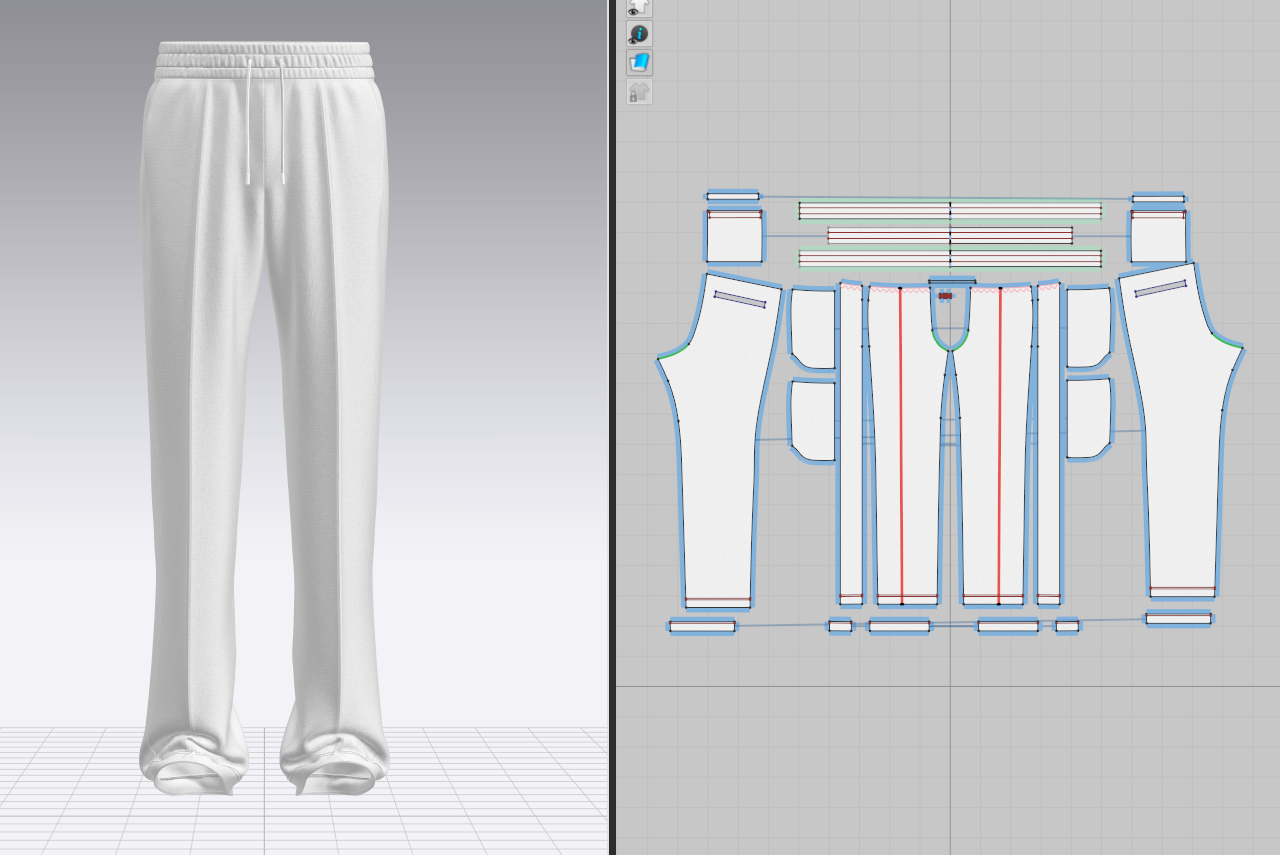 Men' Track Pant 3d Model Marvelous Designer-Clo3d-fbx-obj-Zprj