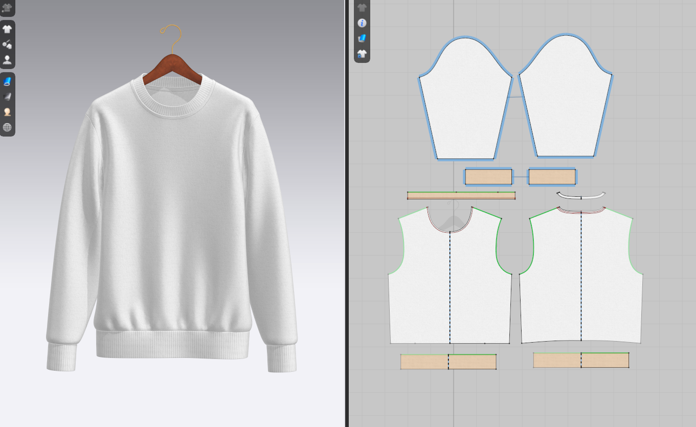 Sweatshirt_ Hanged 3d Model Marvelous Designer-Clo3d-fbx-obj-Zprj