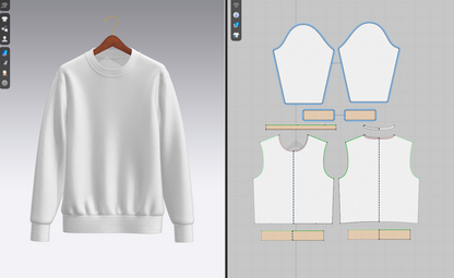 Sweatshirt_ Hanged 3d Model Marvelous Designer-Clo3d-fbx-obj-Zprj