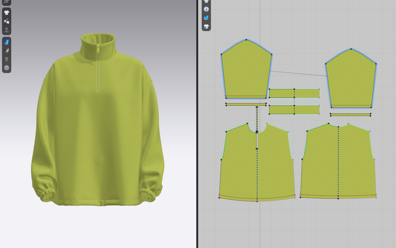 Women's Oversized Jacket 3d Model Marvelous Designer-Clo3d-fbx-obj-Zprj