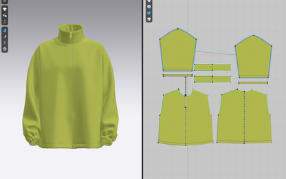 Women's Oversized Jacket 3d Model Marvelous Designer-Clo3d-fbx-obj-Zprj