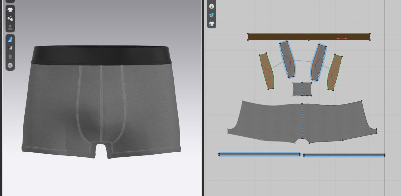Men's Boxer Brief 3d Model Marvelous Designer-Clo3d-fbx-obj-Zprj