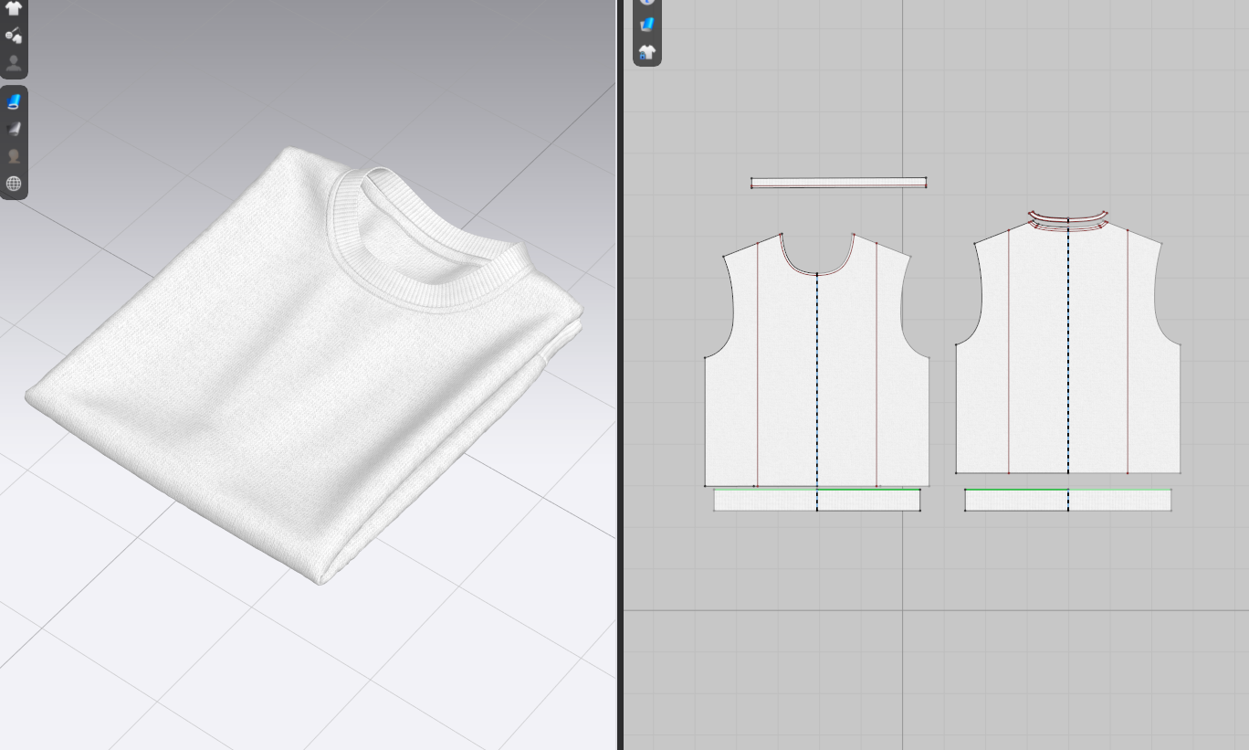 Folded Sweatshirt 3d Model Marvelous Designer-Clo3d-fbx-obj-Zprj