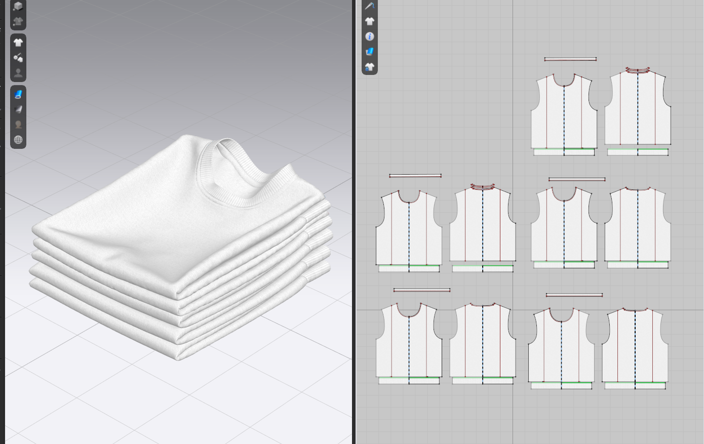 Folded 5 Pile Sweatshirt 3d Model Marvelous Designer-Clo3d-fbx-obj-Zprj