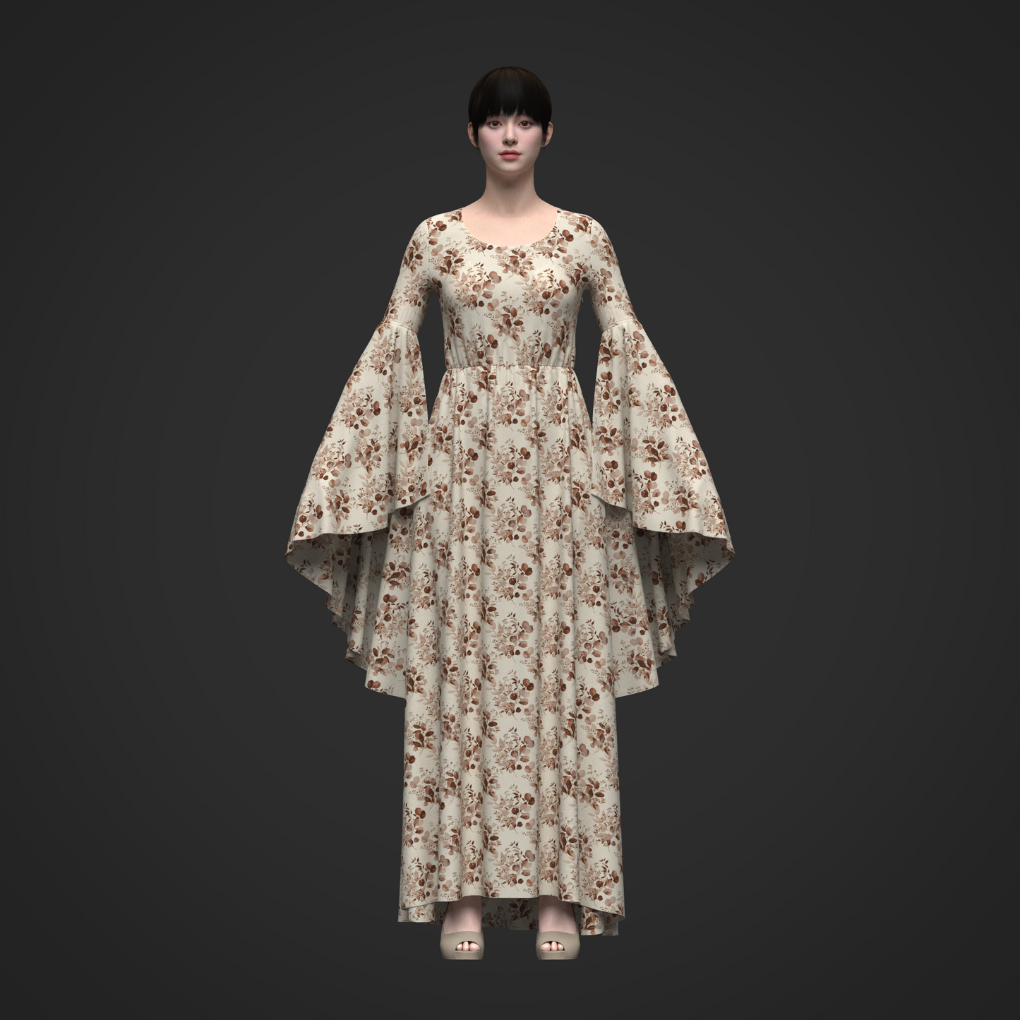 Elf Dress 3d Model Marvelous Designer-Clo3d-fbx-obj-Zprj