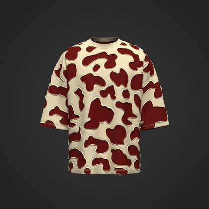 Men's Oversized T-Shirt Patchwork 3d Model Marvelous Designer-Clo3d-fbx-obj-Zprj