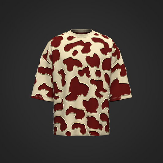 Men's Oversized T-Shirt Patchwork 3d Model Marvelous Designer-Clo3d-fbx-obj-Zprj