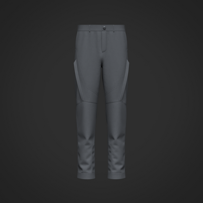 Male Motorcycle Pant 3d Model Marvelous Designer-Clo3d-fbx-obj-Zprj